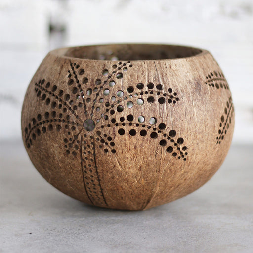 EcoBowls Natural Candle holder (Yin Yang) Handmade by rural artisans in south east asia - Local Option