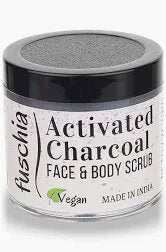 Fuschia - Activated Charcoal - Face & Body Detoxifying Scrub - 100g