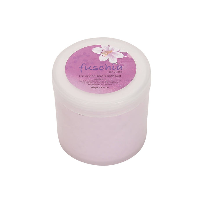Fuschia - Lavender Florets Bath Salt - 100 gms - Local Option