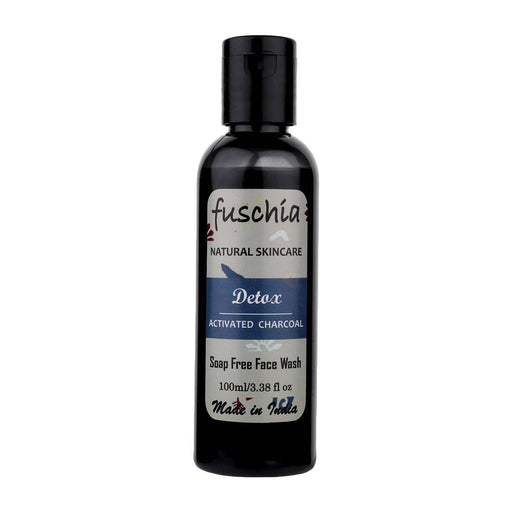 Fuschia Detox Activated Charcoal Soap Free Face Wash - 100ml - Local Option