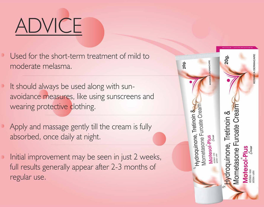 Tantraxx Motesol Plus Face Brightening Cream for Women (Pack of 3)60 gm