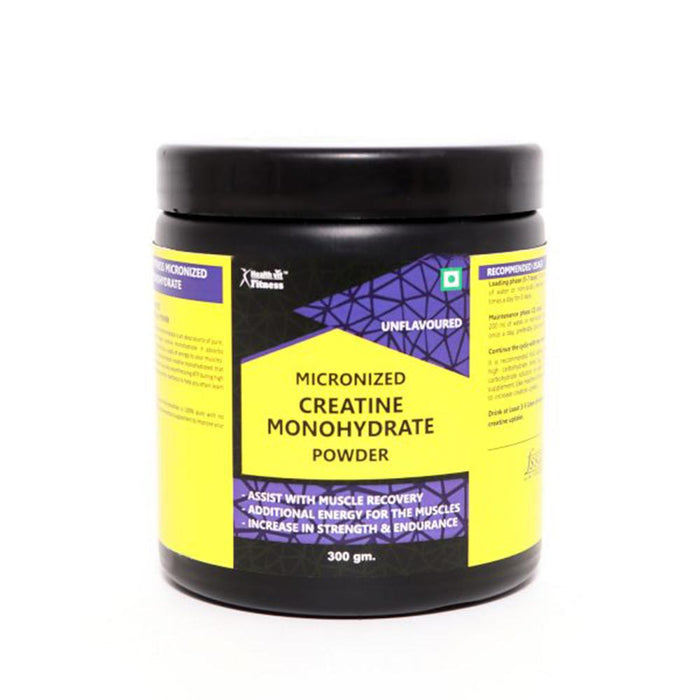 Healthvit Fitness Micronised Creatine Monohydrate Powder - 300gm - Local Option