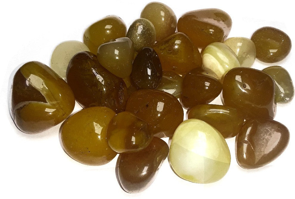 SATYAMANI Natural Yellow Quartz Tumble Stone (250 gm.)