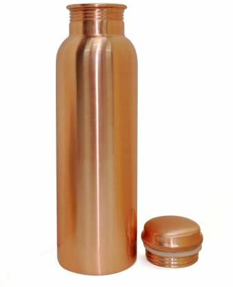 ALOKIK Leak Proof Plain Copper Bottles for Water 1 Litre Pure Copper Bottle for Travelling (Pack of 1 Pc.)