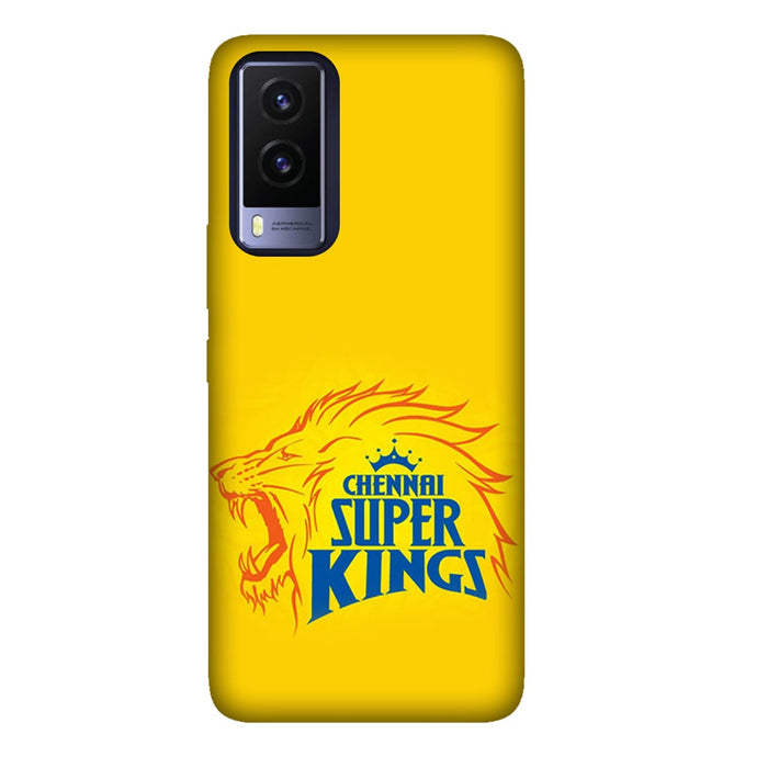 Chennai Super Kings - Yellow - Mobile Phone Cover - Hard Case by Bazookaa - Vivo
