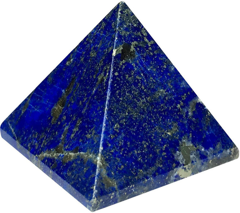 SATYAMANI Natural Lapis Lazuli Pyramid 25 mm for Vastu Correction, Creativity, Crystal Healing, Reiki Healing, Meditation & Chakra Balancing for Unisex, Color- Blue (Pack of 1 Pc.)