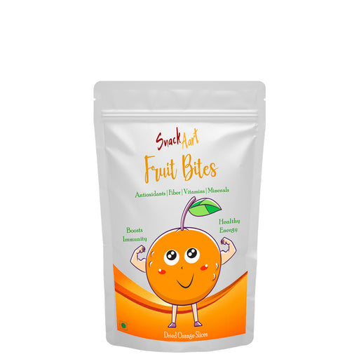 Snack Aart Fruit Bites- Orange | Dried Fruits For Fruit Nutrition on the go| High Fiber, Healthy Energy, Vitamin C| Pack of 2 X100g - Local Option
