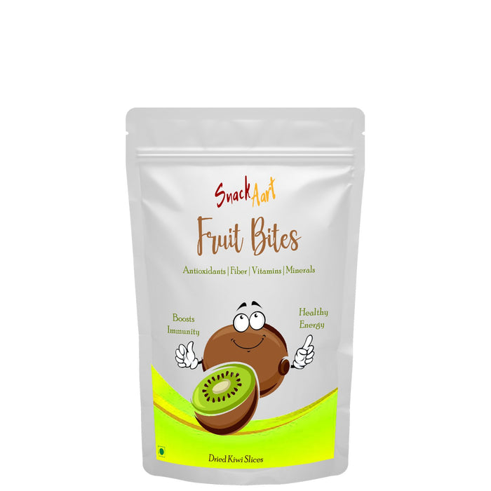 Snack Aart Fruit Bites- Kiwi | Dried Fruits For Fruit Nutrition on the go| High Fiber, Healthy Energy, Vitamin C| Pack of 2 X100g - Local Option