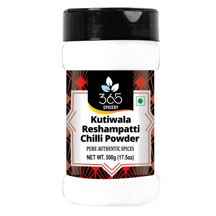 365 Spicery Kutiwala Reshampatti Chilli Powder - (500 gm | Jar)