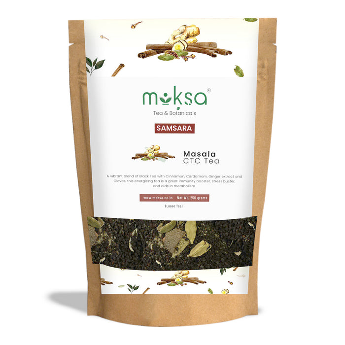 Moksa Masala CTC Tea 100% Pure Luxury Loose Tea 250g with Free Samplers