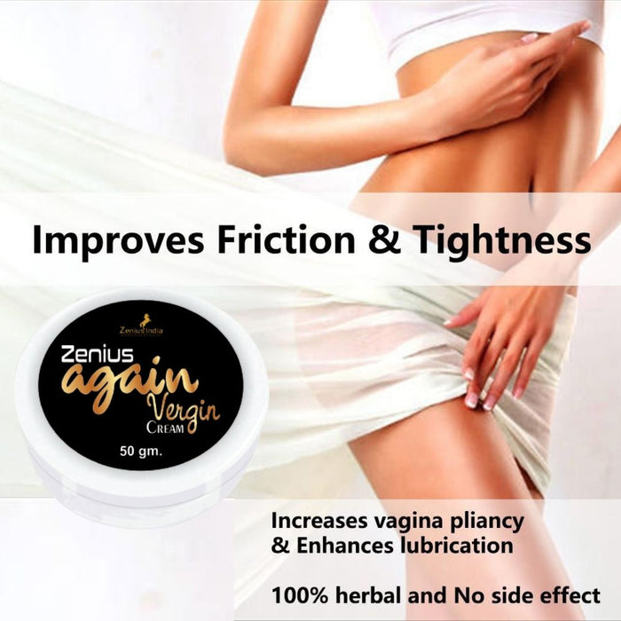 Zenius Again Vergin cream for vagina tightening medicine | sexual cream for women | vagina tightening and whitening cream (50g cream)