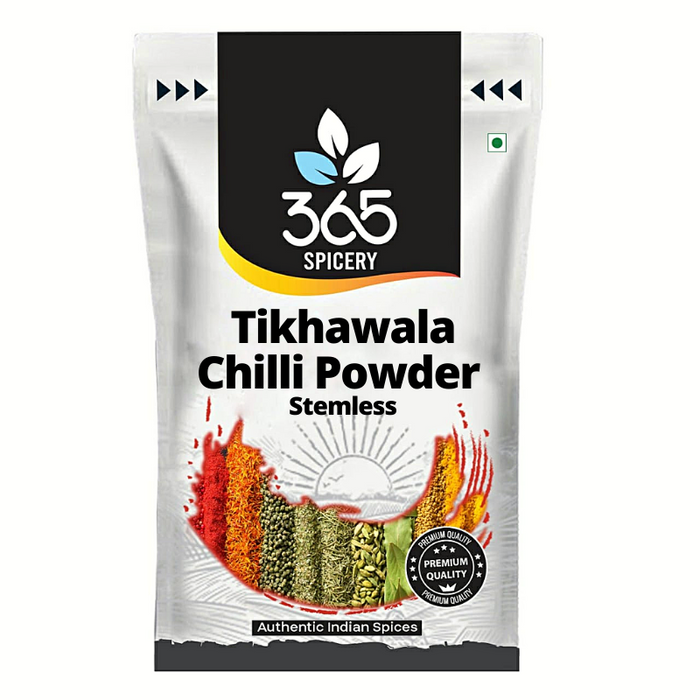 365 Spicery Tikhawala Chilli Powder Stemless - (500 gm | Pouch)