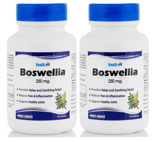 Healthvit Boswellia Serrata Extract 250 Mg, 60 Capsules (Pack Of 2) - Local Option