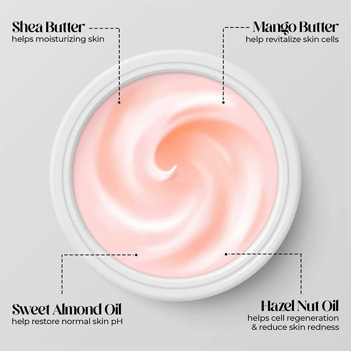 SKIN POT CO O'My Butter Lickable/Edible Body Butter for Fun Loving Couple, Sensual Body Massage, Foreplaying Gel, Raspberry Extract, Sweet Almond Oil, Sweet Hazel Nut Oil, Avocado Oil, Vitamin E- 100g