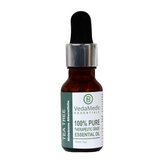 VEDAMEDIC - Undiluted Therapeutic Grade Tea Tree Essential Oil by Beard Brothers (30 ml) - Local Option