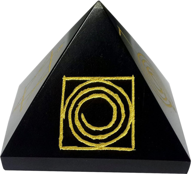 SATYAMANI Natural Jade Pyramid 25 mm. for Vastu Correction, Creativity, Crystal Healing, Reiki Healing, Meditation & Chakra Balancing for Unisex, Color- Green (Pack of 1 Pc.)