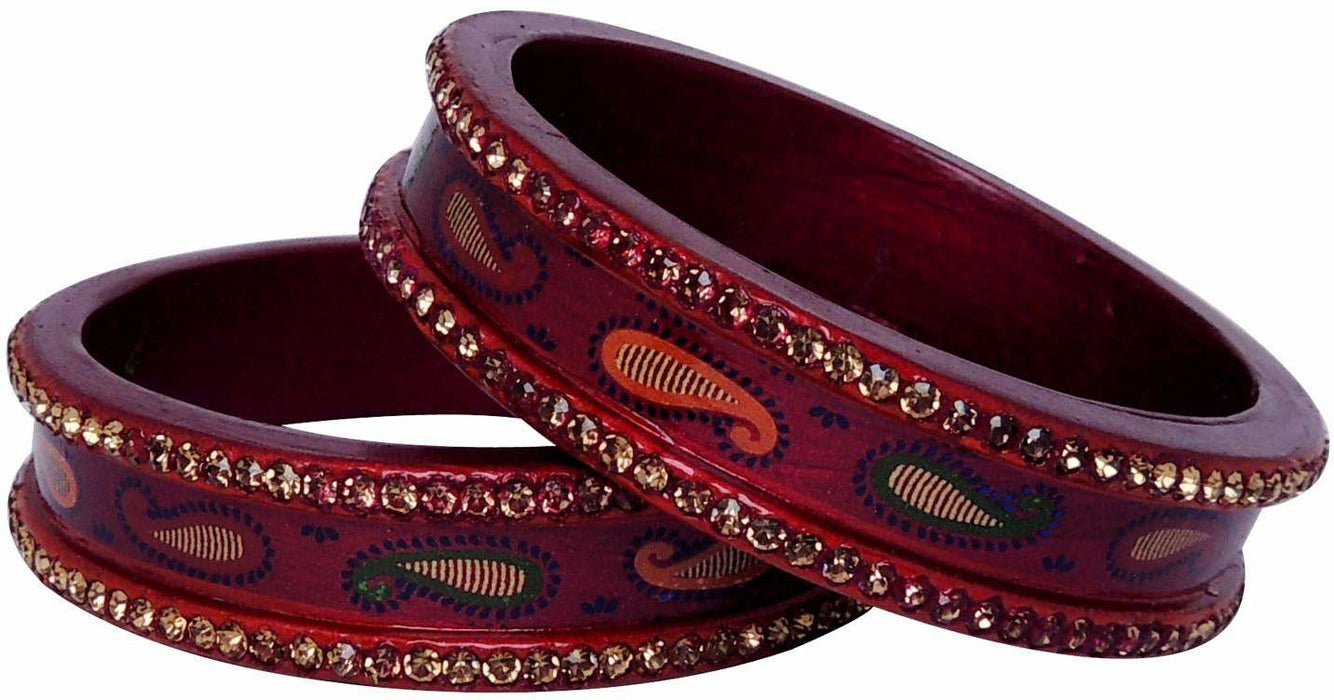 SATYAMANI Jaipur Typical Lakh Fashion Jewellary Bangles (Set pf 2 pcs.) Art 11