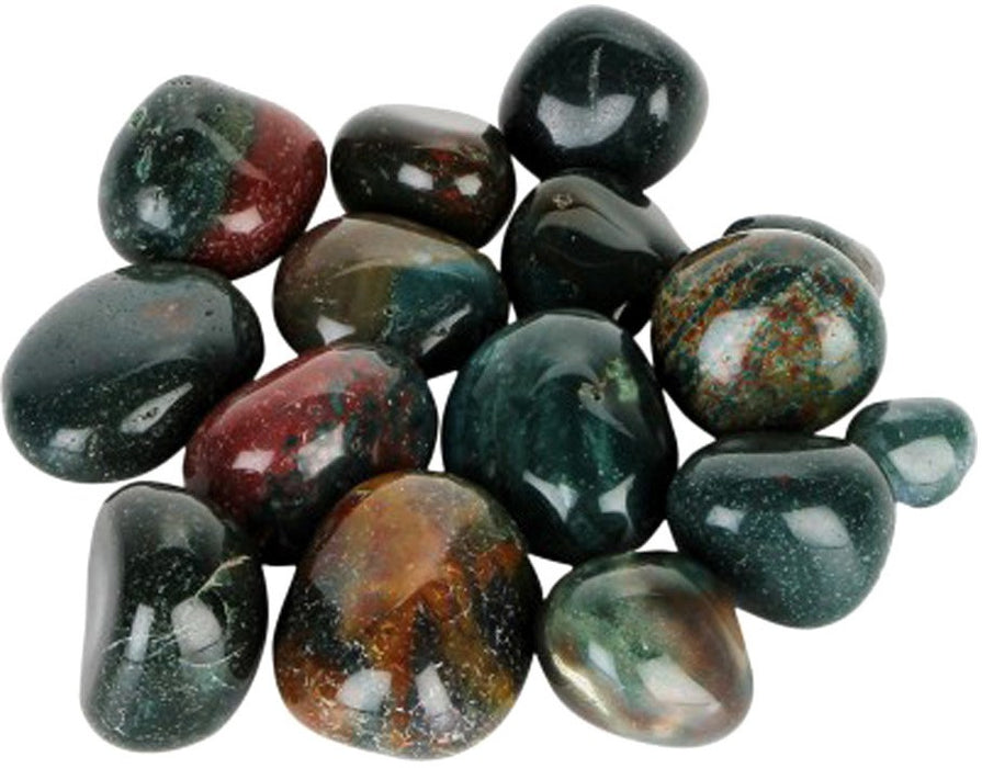 SATYAMANI Natural Bloodstone Tumble Stone (Set of 5)