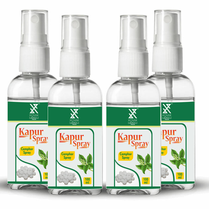 Kapur (Camphor) Spray | Original Bhimseni Kapur Spray, Natural, Ayurvedic Herbal Spray | Xovak Pharmtech