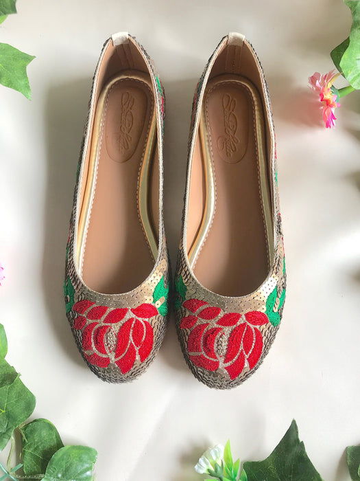 French Knot Rose Ballerina by Sole House - Local Option