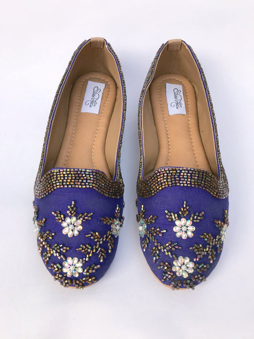 Blue Kutdana Loafers by Sole House - Local Option