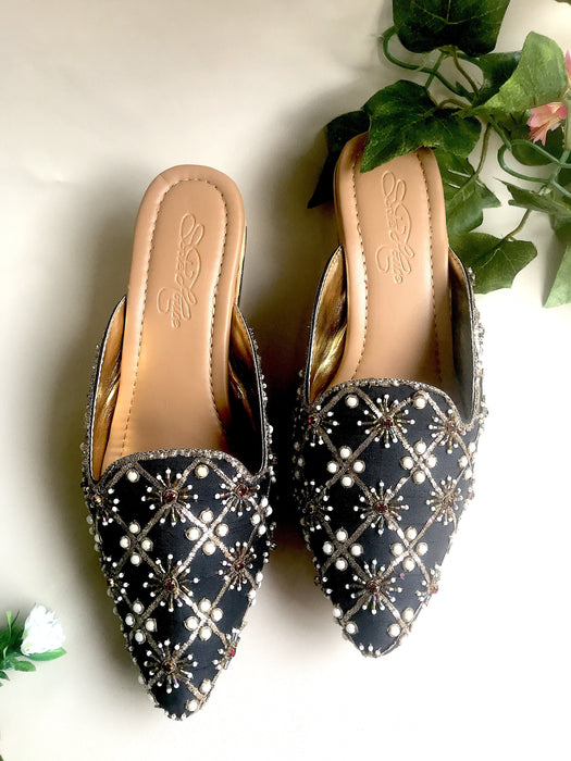Black Nakshi Box heels by Sole House - Local Option