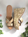 Barqoue CrÃ¨me And Gold Wedges by Sole House - Local Option