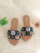 Black Sequin Flower Flats by Sole House - Local Option