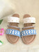 Strone Strap Fringe Sliders by Sole House - Local Option