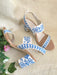 CrÃ¨me & Blue Block Heels by Sole House - Local Option