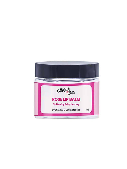 Mirah Belle - Organic Rose Lip Balm - for Softening and Hydrating Lips - Best for Dry and Damaged Lips - Men and Women - 5 gm - Local Option