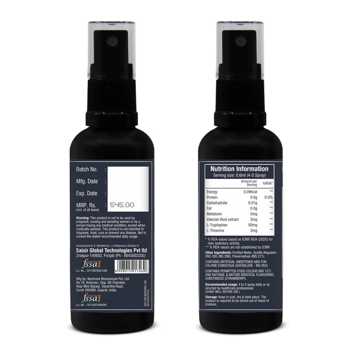 1 Tree Sleeping Spray - Sleep Spray - Sleeping Liquid - Melatonin & Valerian Root Extract 30ml