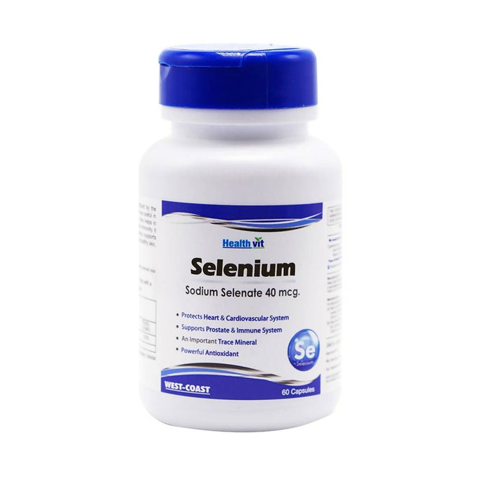 Healthvit Selenium 40 mcg For Immune System Support- 60 Capsules - Local Option