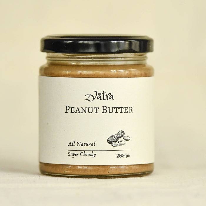 Zvatra Super Chunky Peanut Butter - Sweetened - 200g - Local Option