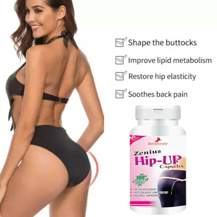 Zenius Hip Up Capsule | Hips, Butt Enlargement medicine - buttock enlargement capsule | 60 capsules
