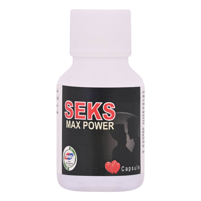 Hashmi Seks Max Power Capsule | Beneficial in Stamina & Energy Organic Supplement Power Medicine For Men