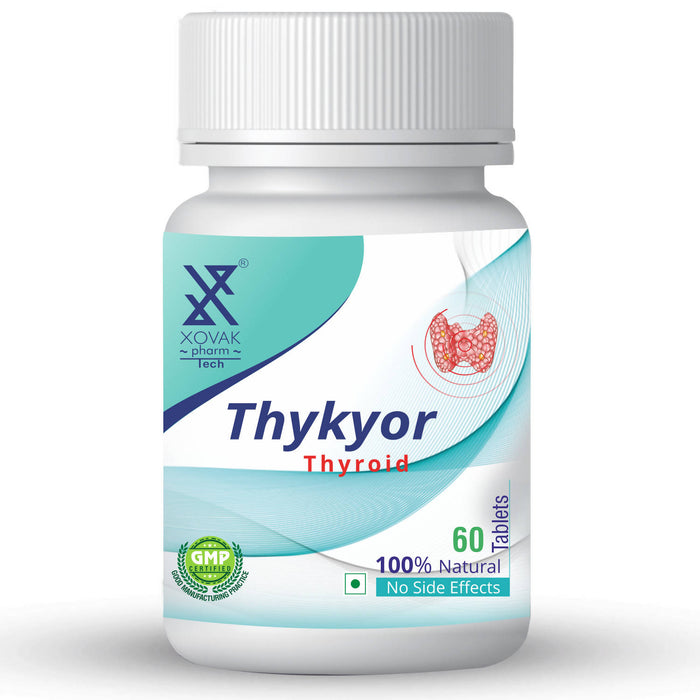 Thykyor Tablet | Help to Normalize Thyroid functions, Reduces Stress and Anxiety, Regulates Weight, Improves Physical Stamina | Xovak Pharmtech