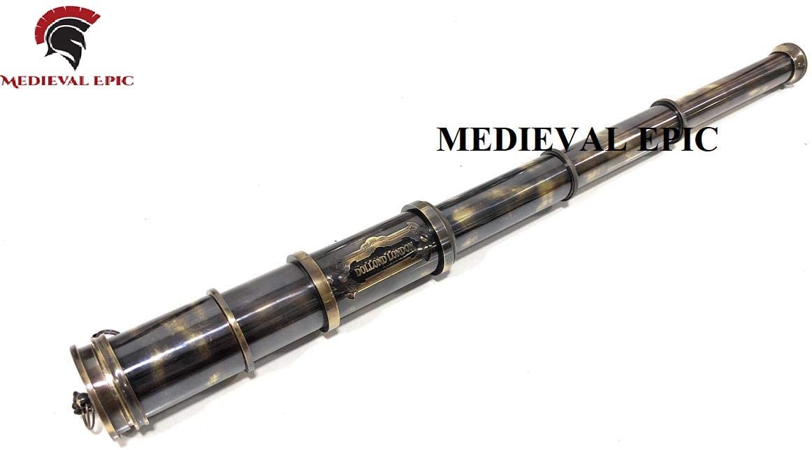 Medieval Epic 18 inches Antique Telescope/Spyglass Replica in Leather Box