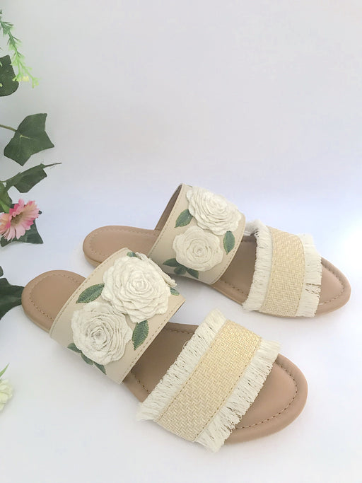 Jute Rose Sliders by Sole House - Local Option