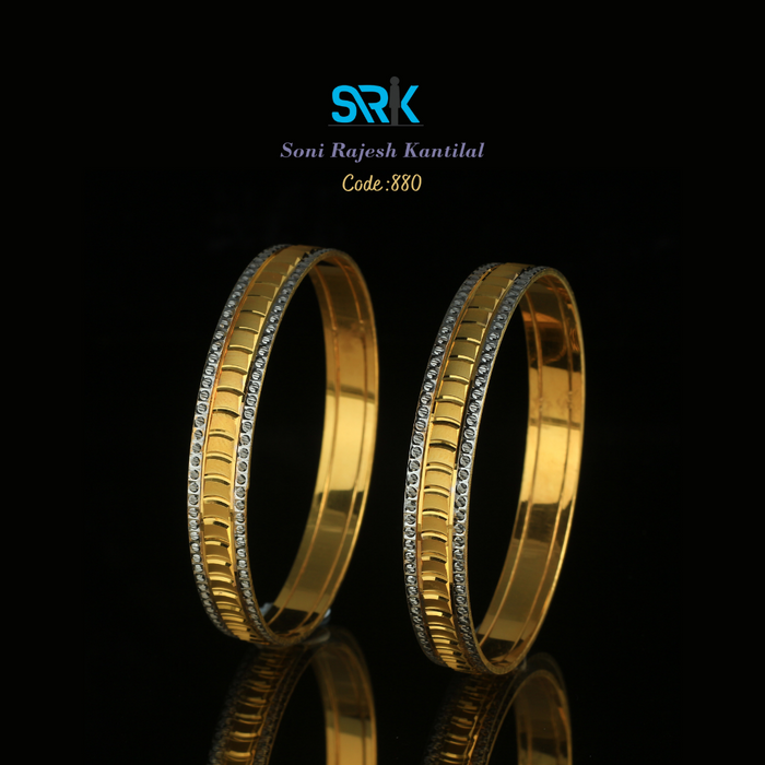 Exclusive Cnc Bangles Gold Plated