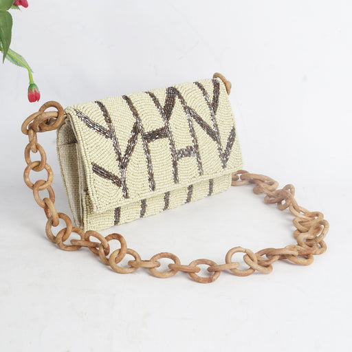 Beaded Wooden Sling by Sole House - Local Option