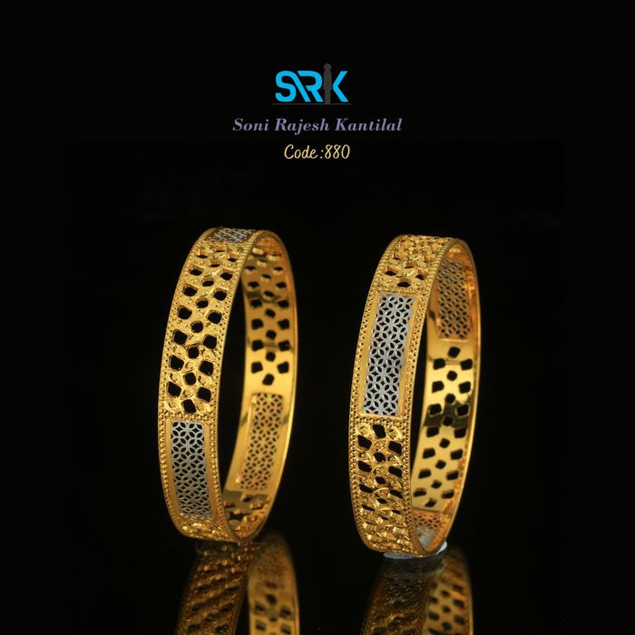 Exclusive Cnc Bangles Gold Plated