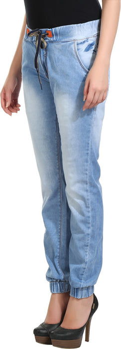 FILMAX® ORIGINALS of Men Jeans For Women Jogger Fit Light Blue
