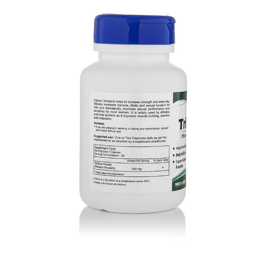 Healthvit Tribulus Terrestris Powder 250 mg 60 Capsules - Local Option
