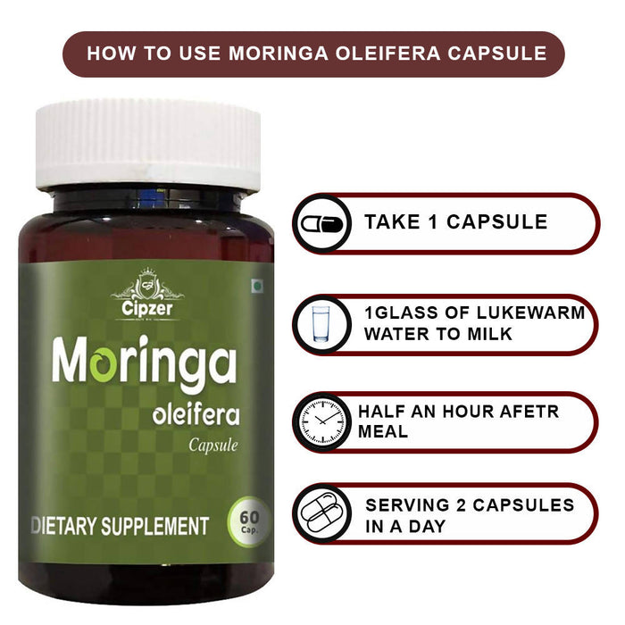 Moringa Oleifera Capsule Nourishing & detoxifying nutrient-rich superleaf 60 capsule