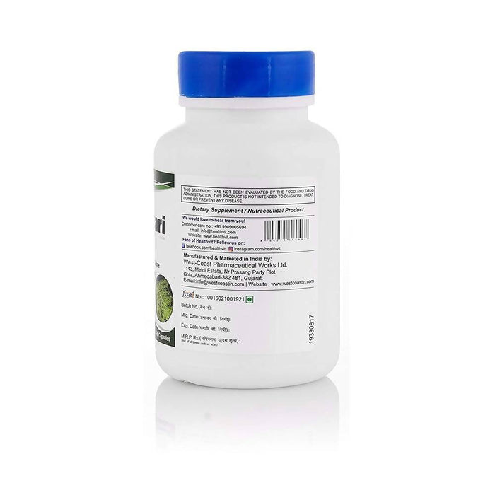 Healthvit Shatavari Powder 250 mg 60 Capsules - Local Option