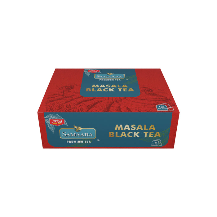 Jivraj Samaara CTC Masala Tea Bags | 100 Tea Bags | Spiced Flavour | Kadak Tea| 100% Natural