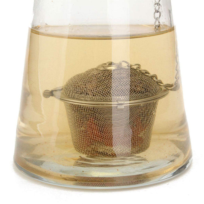 Moksa Tea Infuser Made of Rust Proof Stainless Steel (Large, Set of 2) with Free Samplers