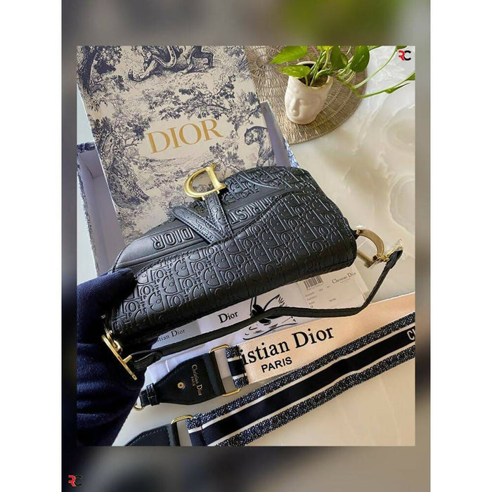 Christian Dior Saddle Shoulder Leather Bag