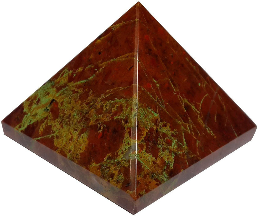 SATYAMANI Natural Red Jasper Pyramid 40 mm. for Vastu Correction, Creativity, Crystal Healing, Reiki Healing, Meditation & Chakra Balancing for Unisex, Color- Red (Pack of 1 Pc.)